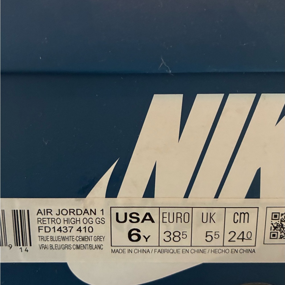 True Blue Jordan 1s - Picture 7 of 8
